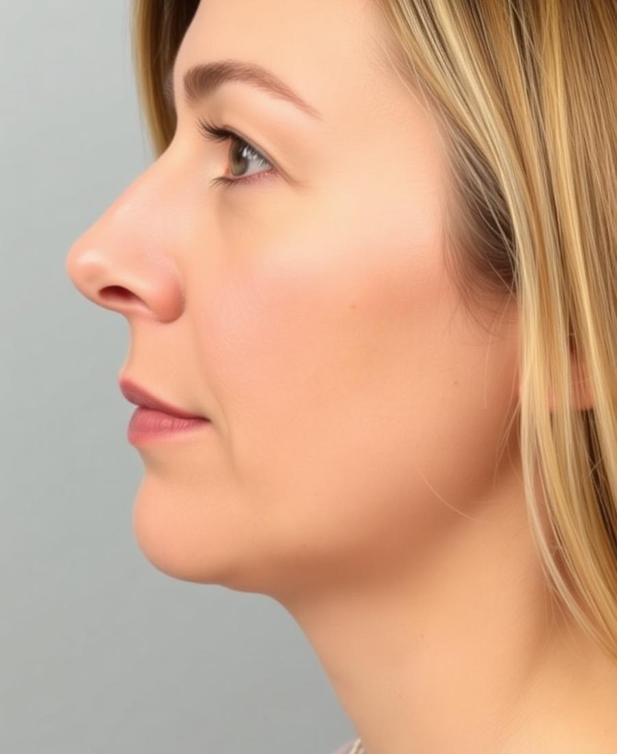 Mid-face volume restoration — after