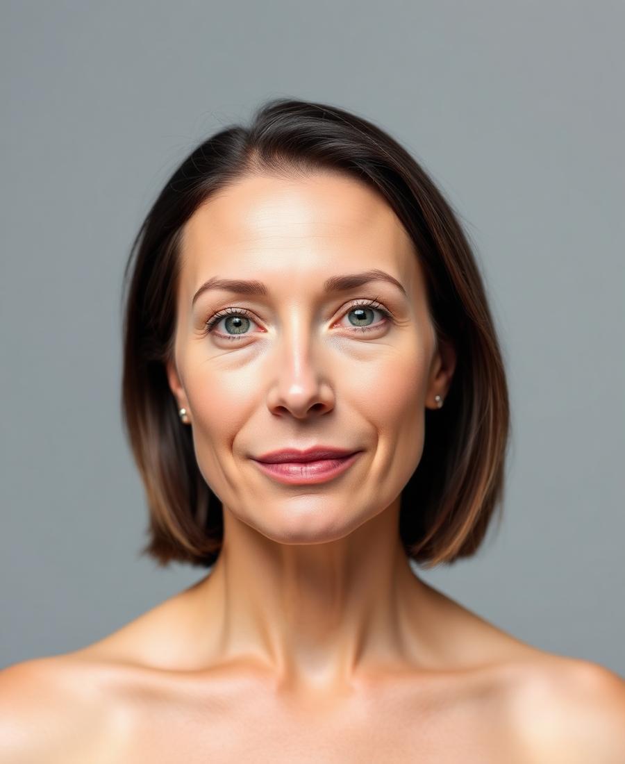 Forehead & crow's feet softening — after